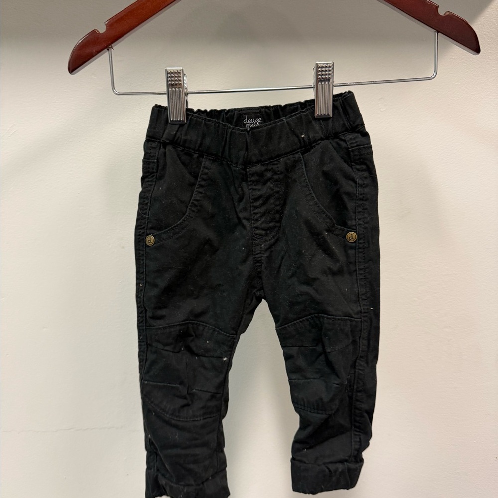Deux par Deux Black Kids Casual Bottoms